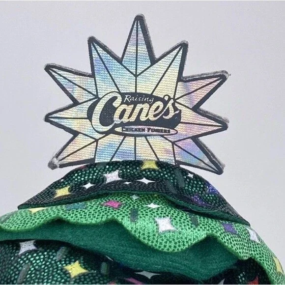 Raising Canes Rockefeller Tree Plush Puppy Dog Stuffed Animal Christmas 2023 NWT - Picture 5 of 5